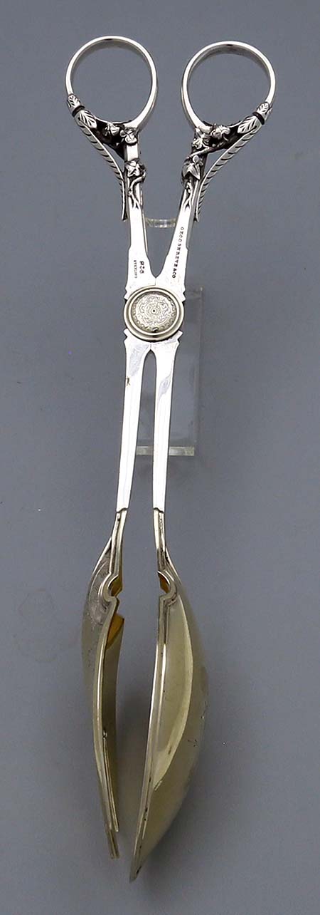 Rare Gorham sterling salad tongs