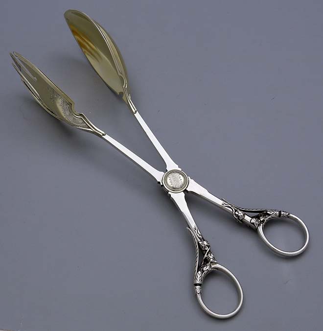 Rare Gorham sterling salad tongs