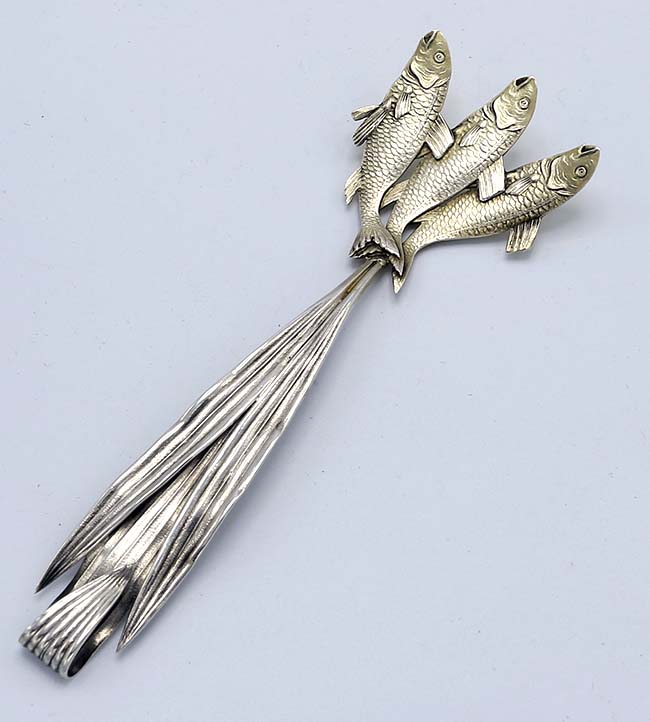 Shiebler sterling sardine fork