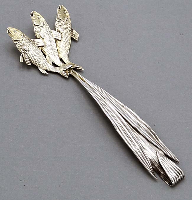 Shiebler sterling sardine fork