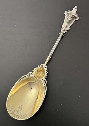 George Sharp for Bailey sterling bull's head spoon