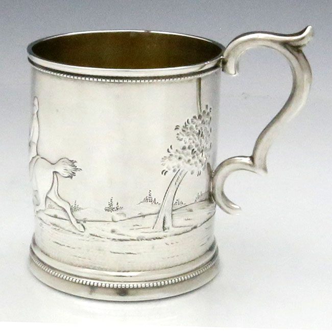 coin silver antique American cup