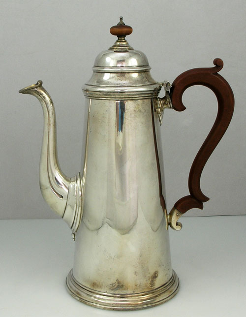 Danish Pewter Coffee Pot. Designer just Anderson Art deco Pewter Coffee Pot model 2272.