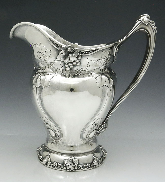 Gorham antique sterling silver pitcher 1907