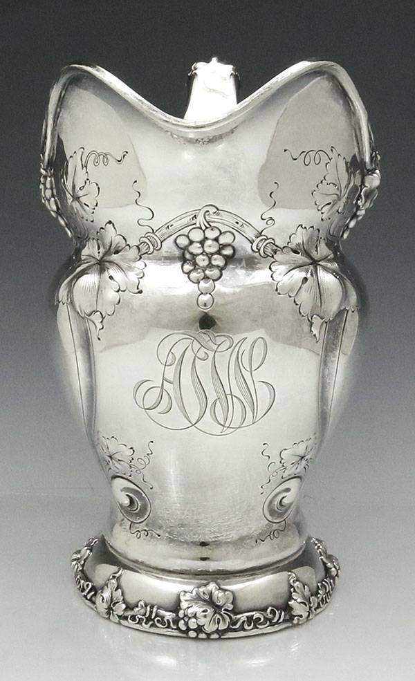 Gorham sterling pitcher with monogram