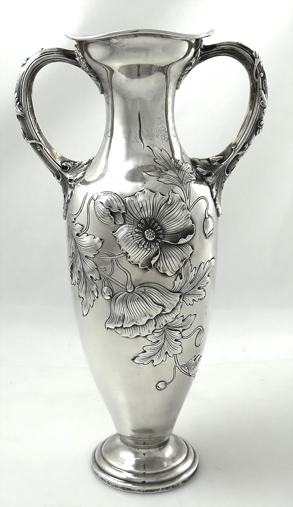 Gorham sterling art nouveau vase