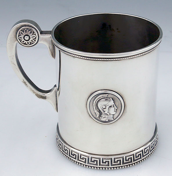 Wiliam Gale medallion sterling silver mug