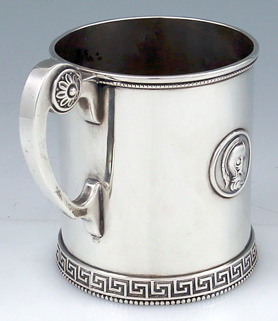 Wiliam Gale medallion sterling silver mug