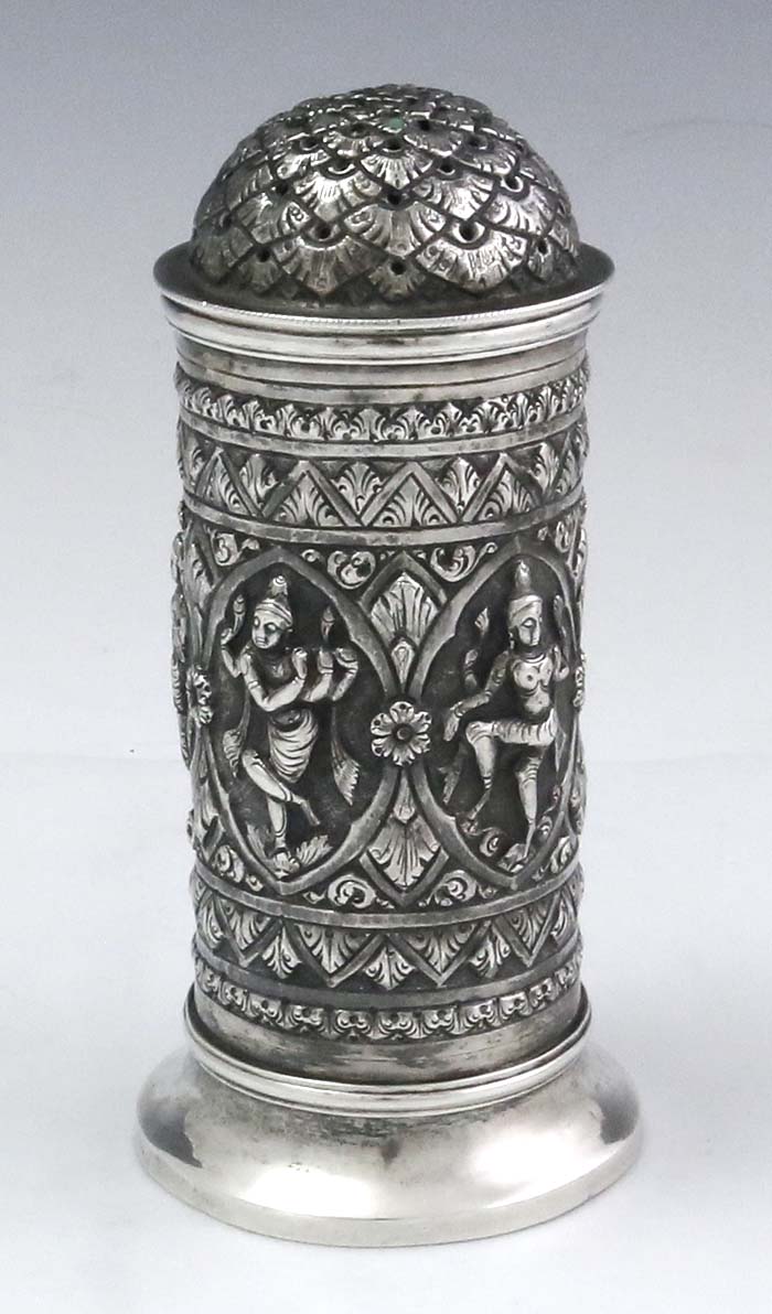 Indian silver sugar shaker