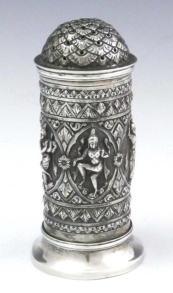 Indian silver sugar shaker