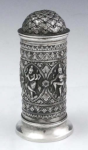 Indian antique silver sugar shaker