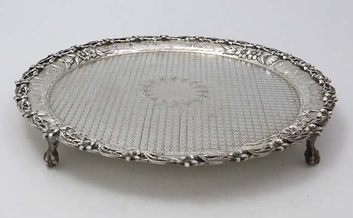 S Kirk sterling silver salver