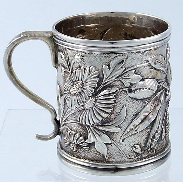 S Kirk & Son Co antique sterling repousse cup