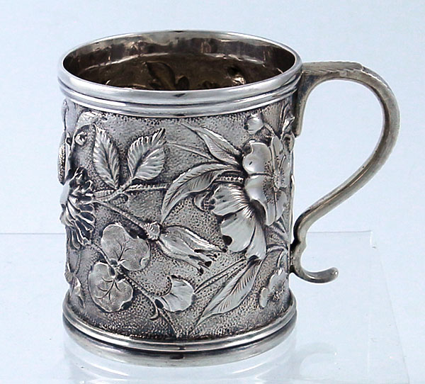 S Kirk & Son Co antique sterling repousse cup