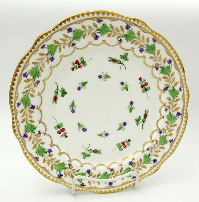 Set of 12 bone chine plates