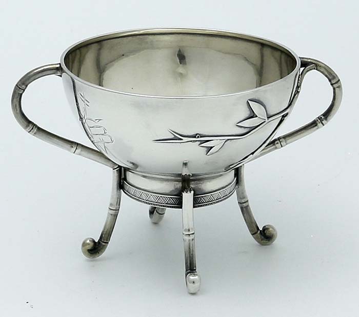 Tiffany antique sterling Japanesque sugar bowl 