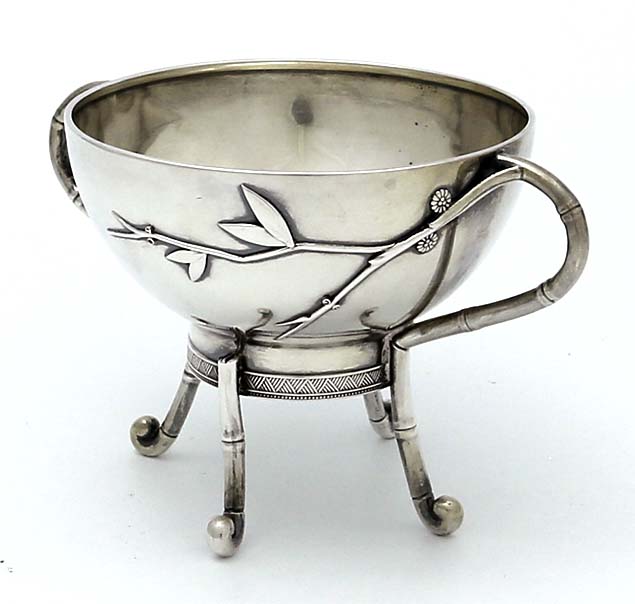 Tiffany antique sterling Japanesque sugar bowl