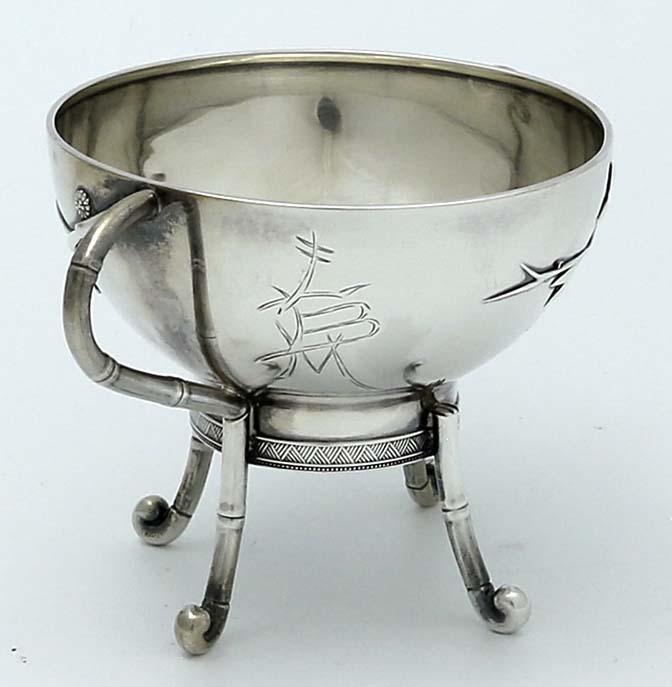 Tiffany antique sterling Japanesque sugar bowl 