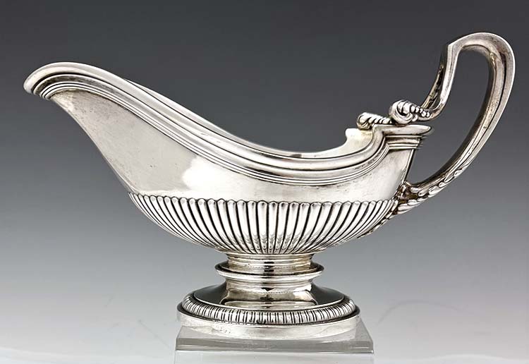 Tiffany antique silver sauceboat