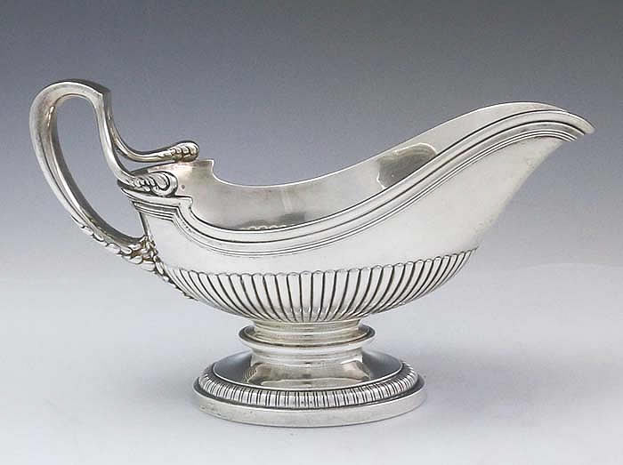 Tiffany antique silver sauceboat