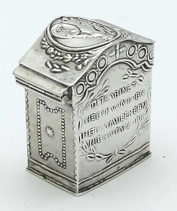 Dutch antique silver peppermint box