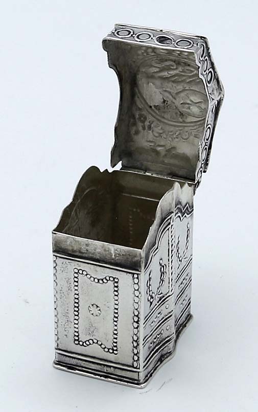 Dutch antique silver peppermint box