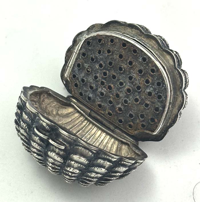 antique silver nutmeg grater