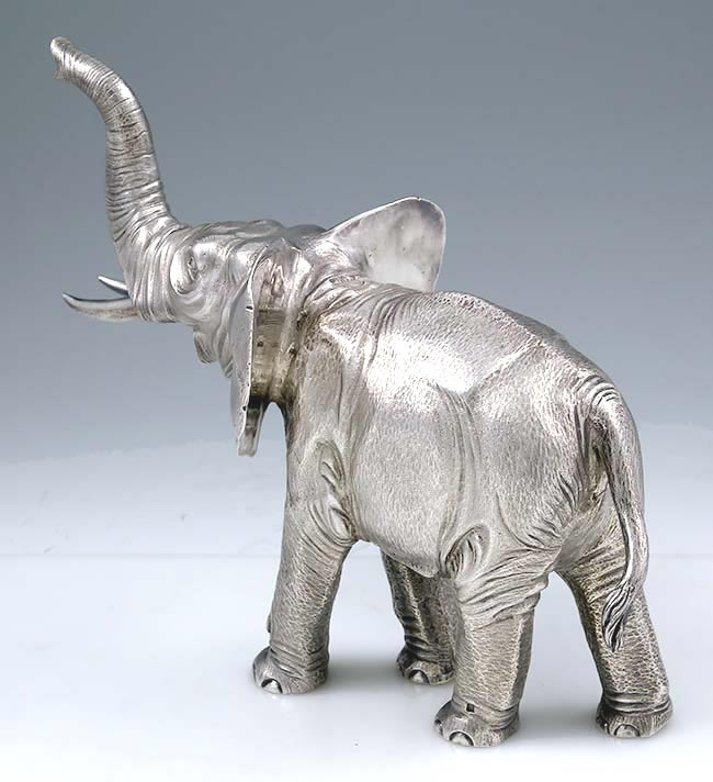 French solid silver elephant Bry & Cie Paris