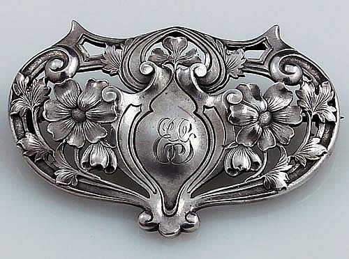 Gorham art nouveau pin circa 1900