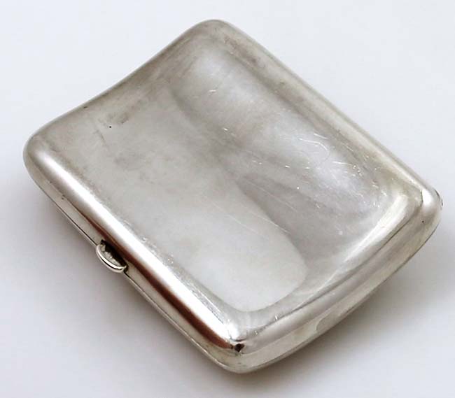 antique figural Gorham sterling art nouveau cigarette case