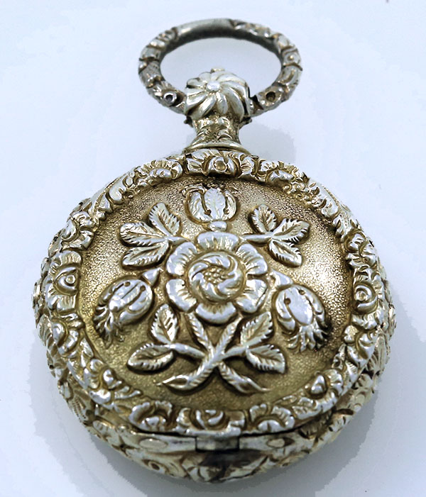 Joseph Willmore locket shaped vinaigrette Birmingham 1824