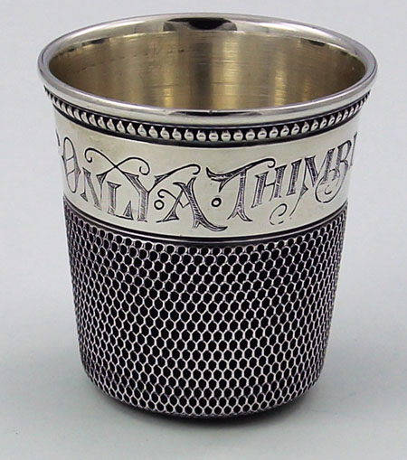 Only a thimble full sterling jigger