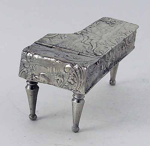 German Neresheimer silver miniature piano