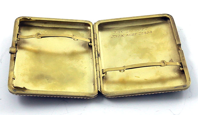 Russian enamel and sterling cigarette case