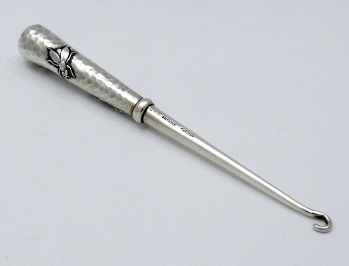 Shiebler antique sterling silver button hook