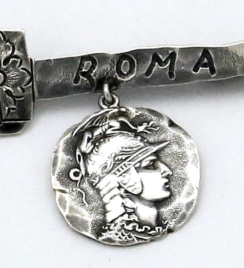 Shiebler Etruscan Roman pin sterling silver