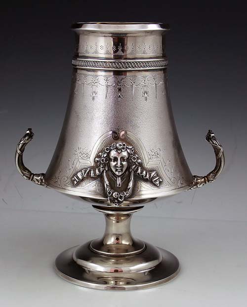 Gorham antique sterling silver celery vase circa 1868