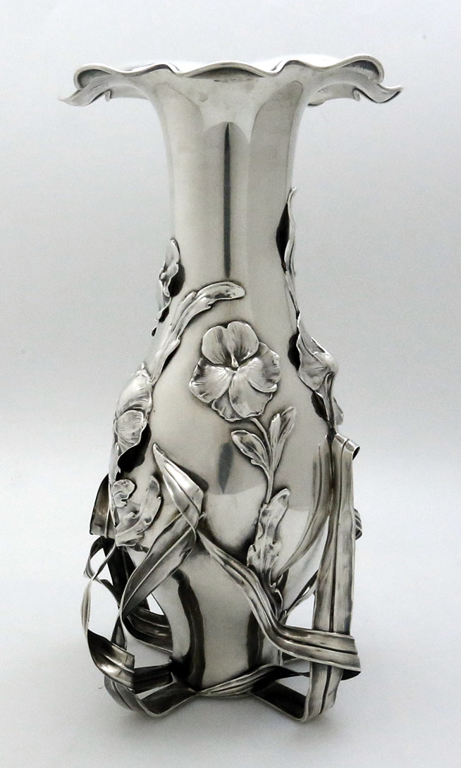 Mauser antique sterling silver vase