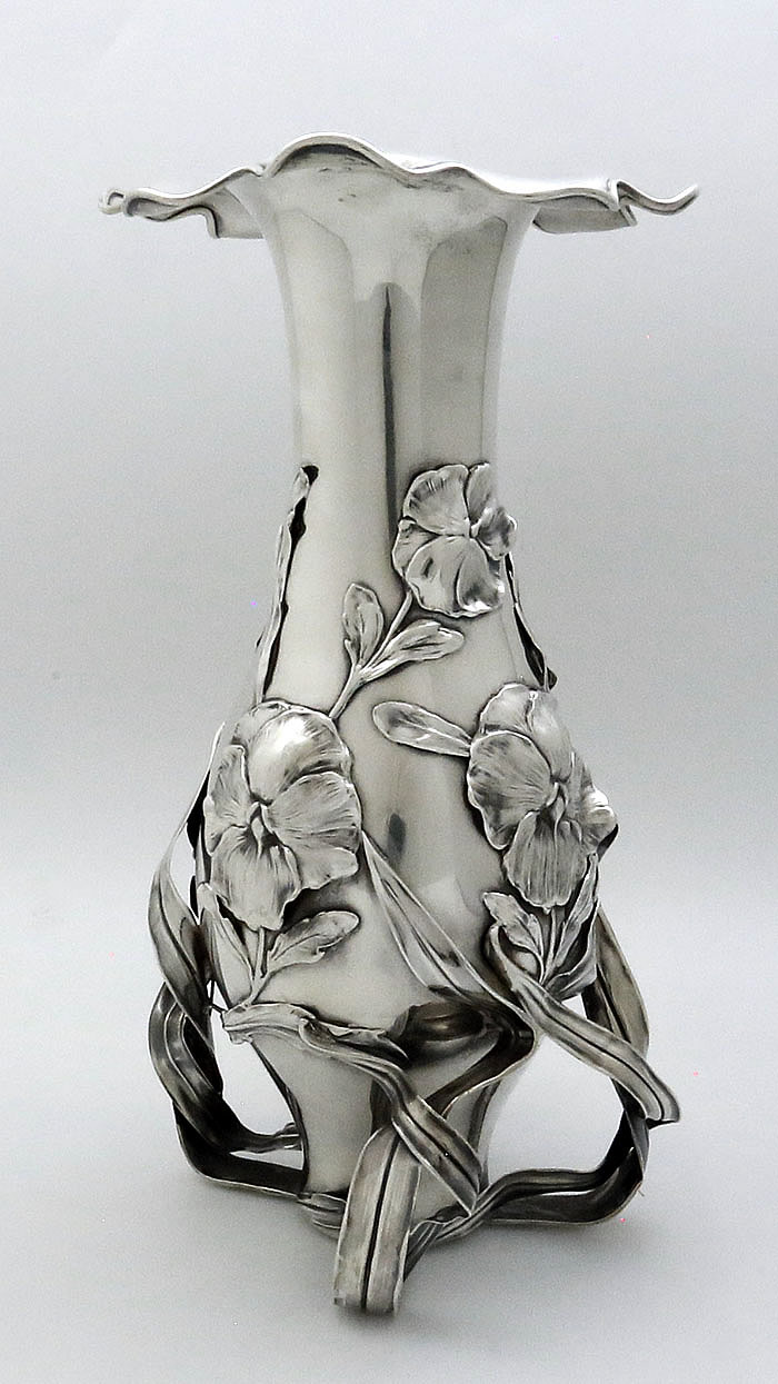 rare Mauser sterling silver vase