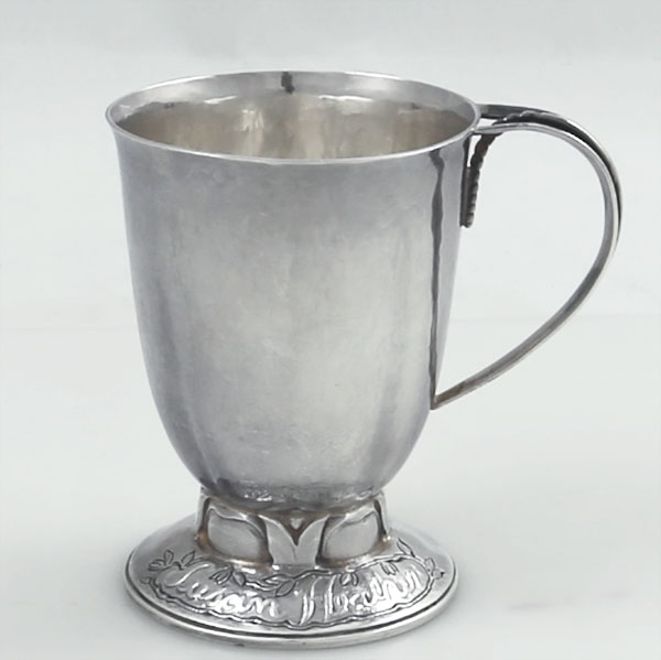 peer smed sterling hammered cup