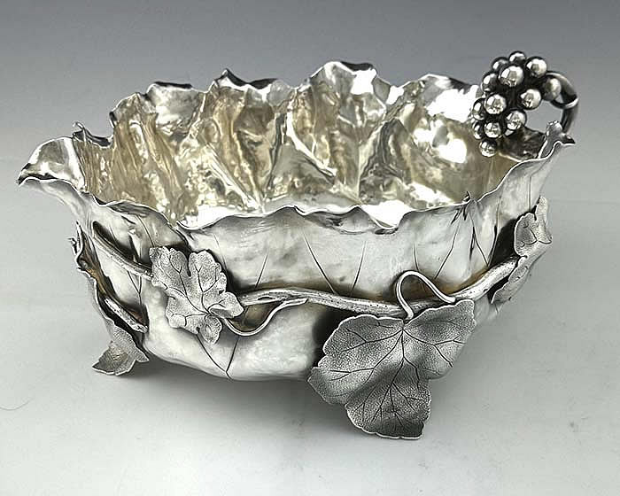 Shiebler leaf bowl sterling silver antique