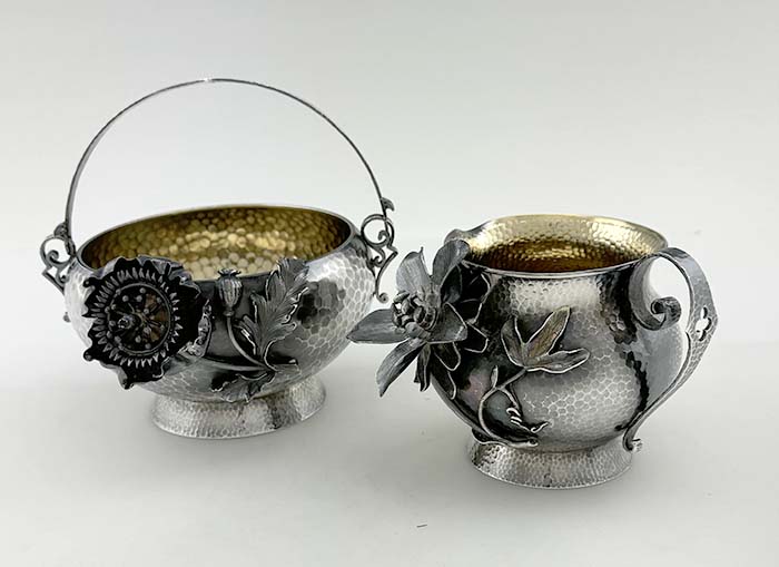 Shreve sterling silver sugar and creamer