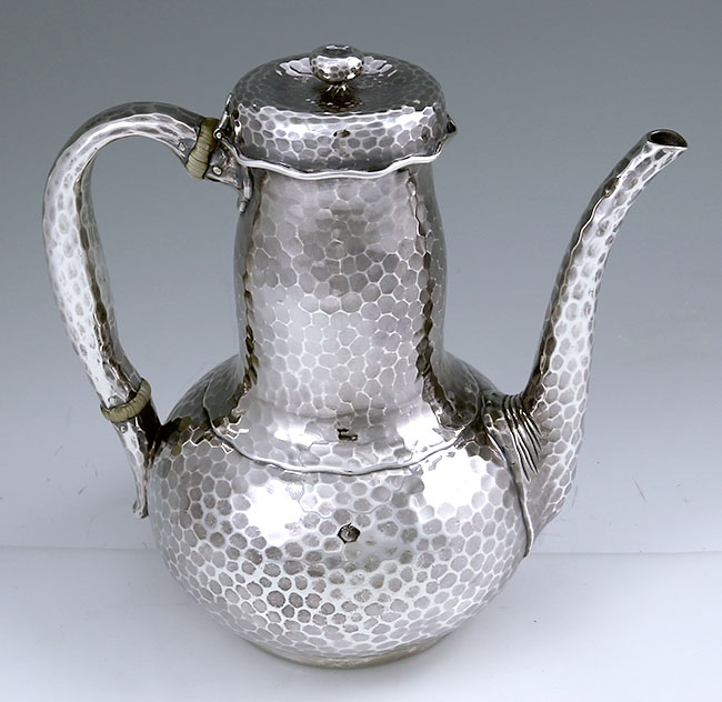 Tiffany hammered antique sterling coffee pot