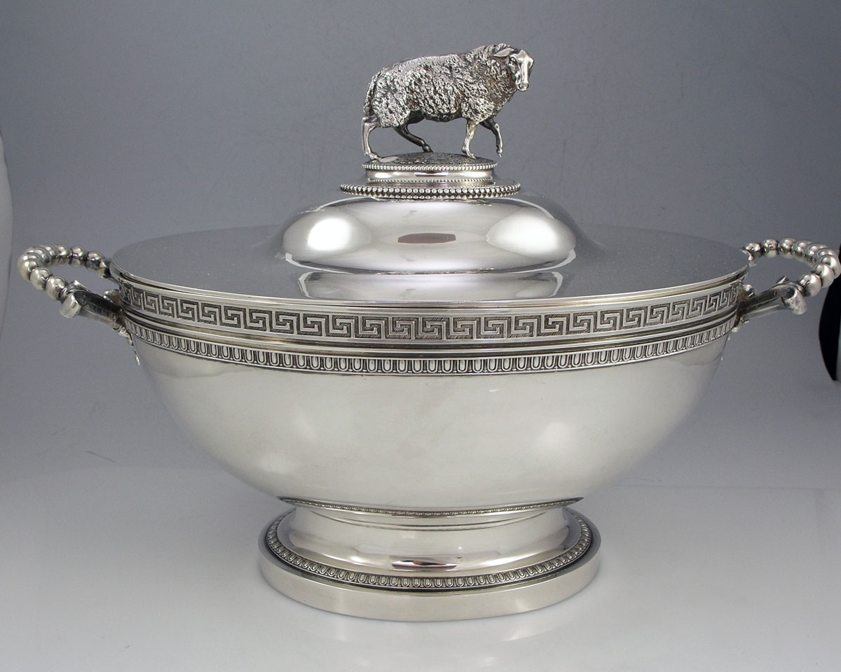 Tiffany antique silver tureen 550 Broadway