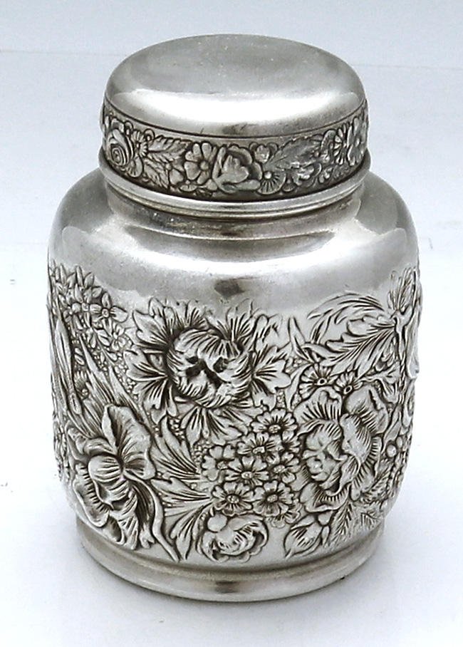 Gorham antique sterling tea caddy