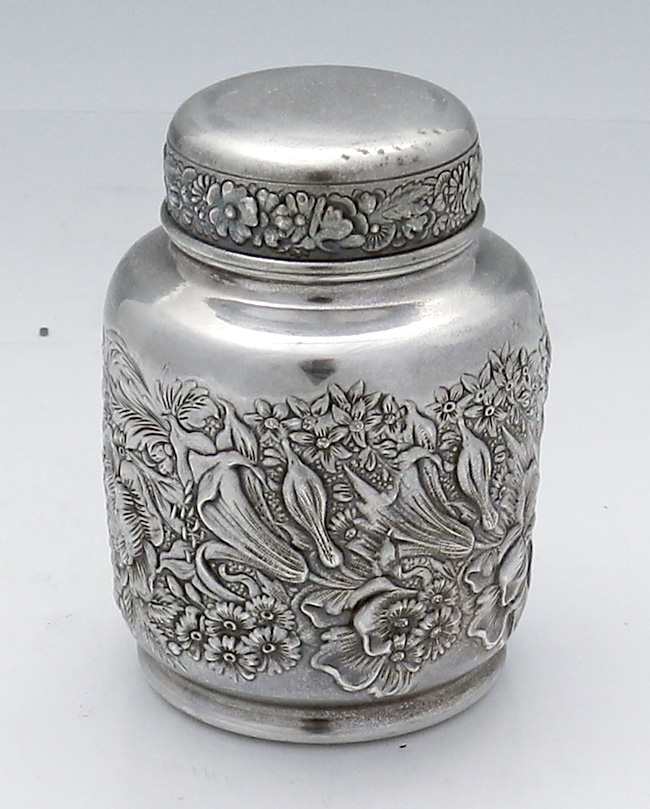 Gorham antique sterling tea caddy