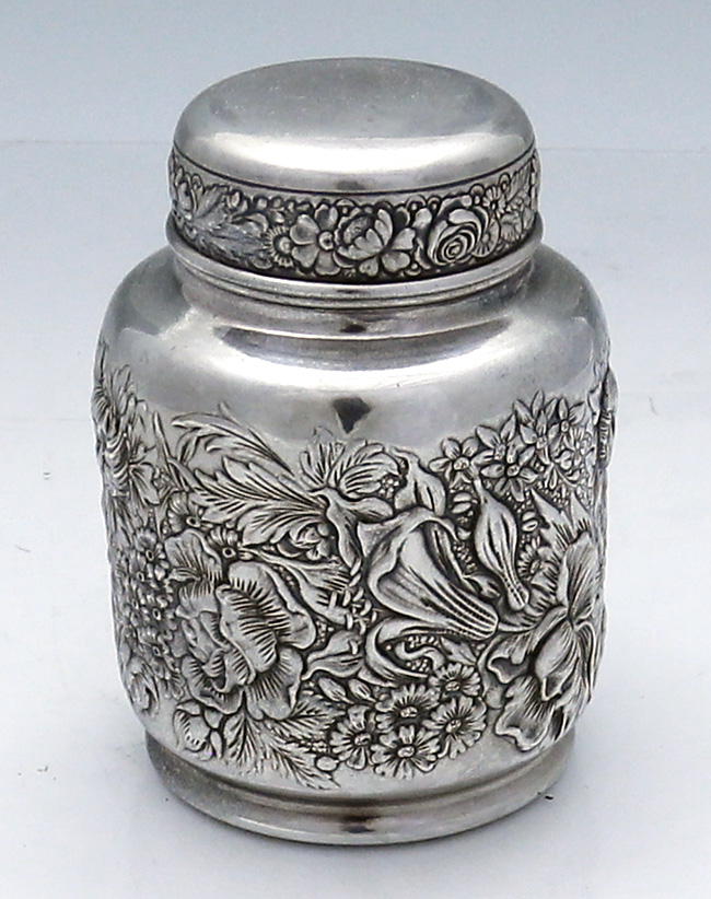 Gorham antique sterling tea caddy