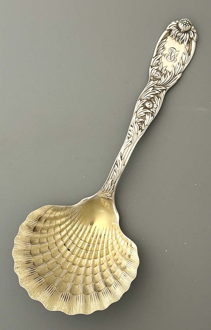 Tiffany antique sterling silver serving spoon