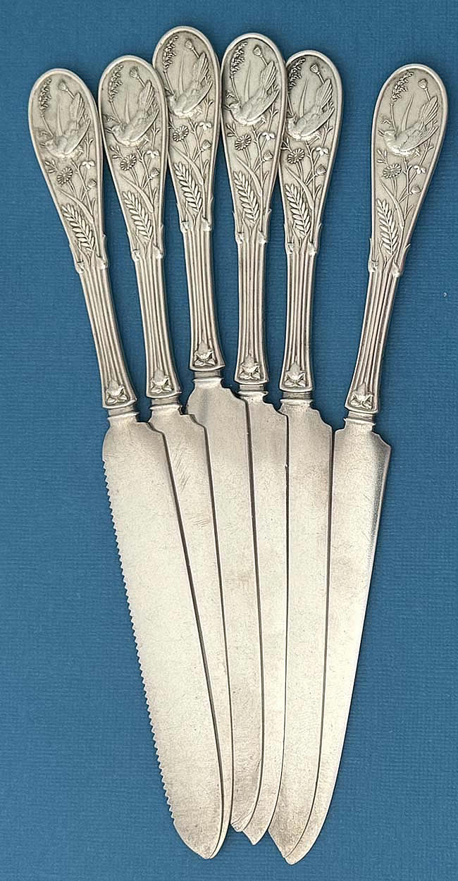 Tiffany Japanese knives sterling silver